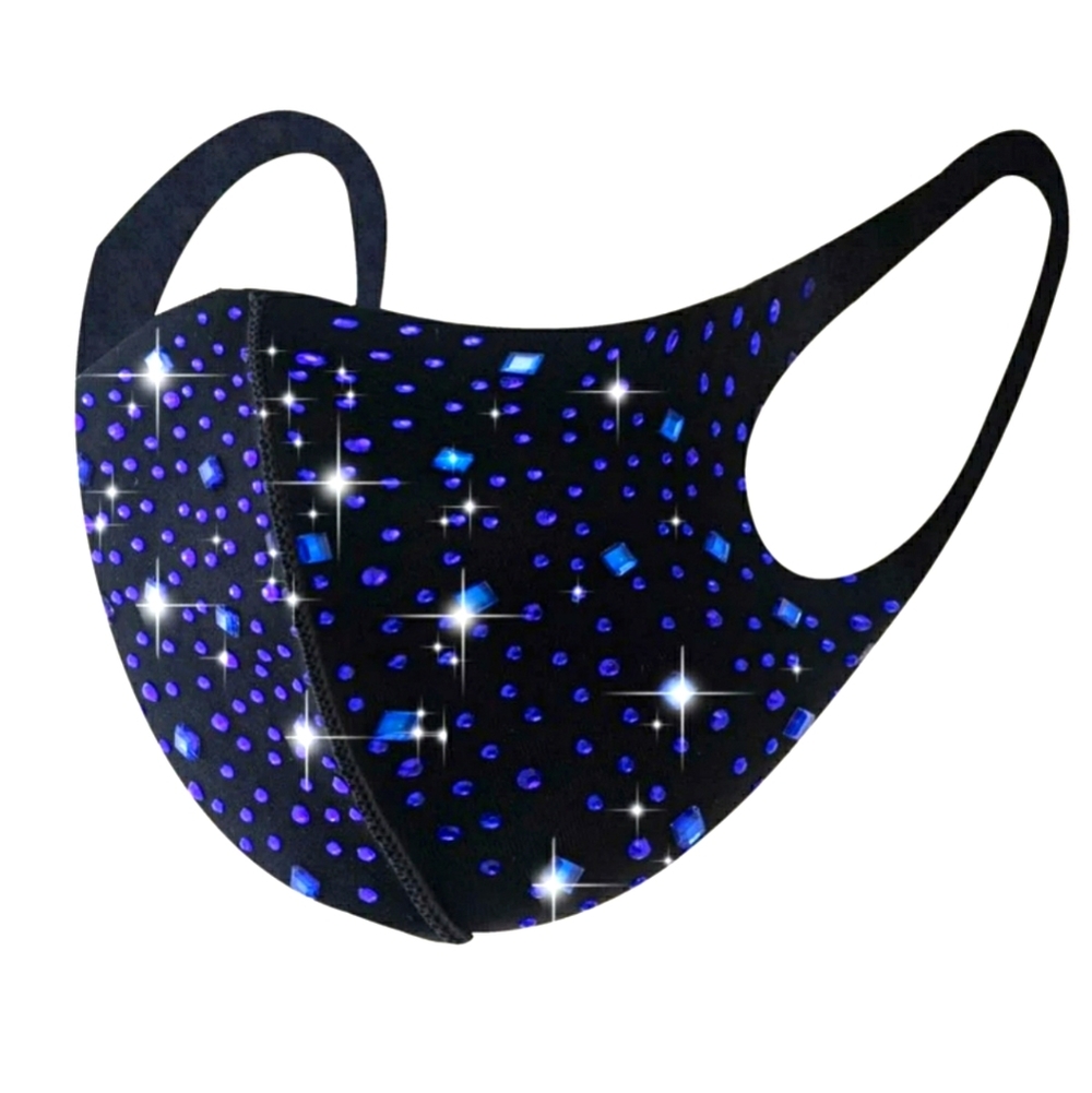 Glam rhinestone mask